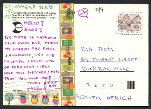 Czechia - Modern Used Post Card