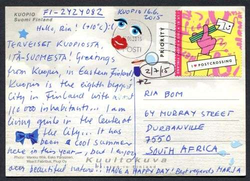 Finland - Modern Used Post Card