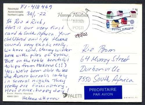 Finland - Modern Used Post Card