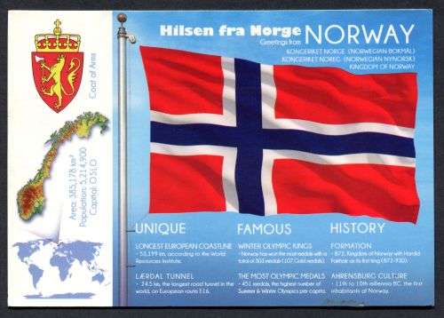 Norway - Modern Used Post Card