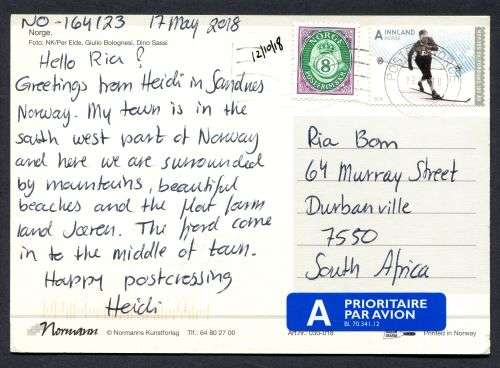 Norway - Modern Used Post Card
