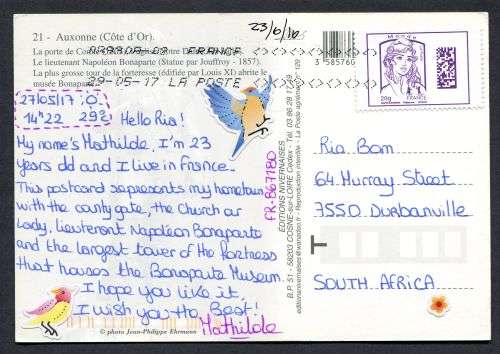 France - Modern Used Post Card