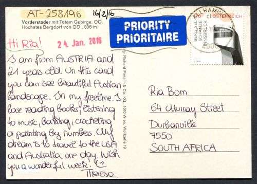 Austria - Modern Used Post Card