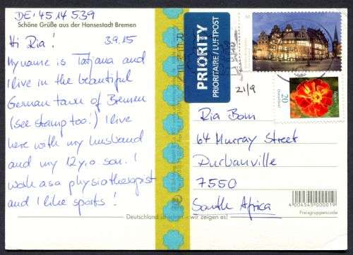 Germany - Modern Used Post Card