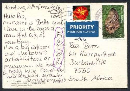 Germany - Modern Used Post Card