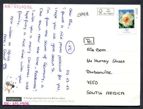 Germany - Modern Used Post Card
