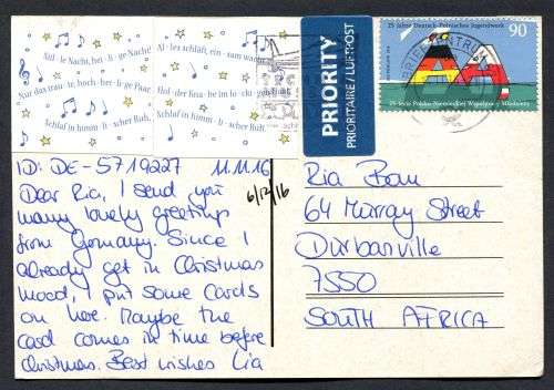 Germany - Modern Used Post Card