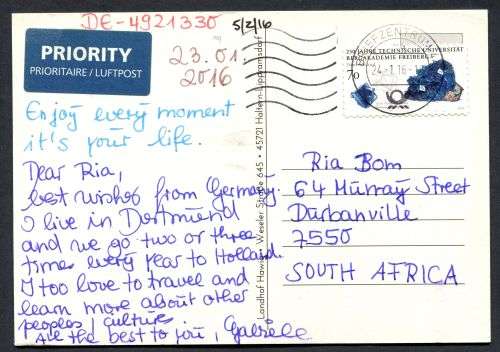 Germany - Modern Used Post Card