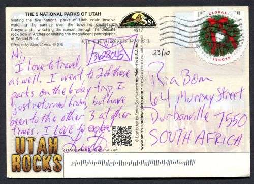 USA - Modern Used Post Card