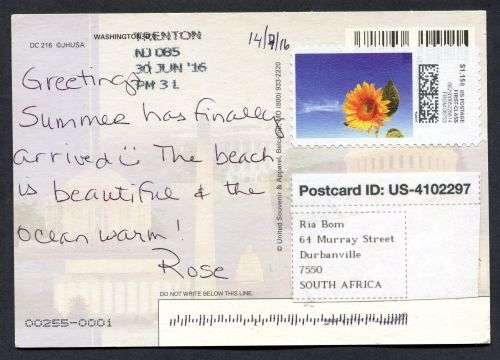USA - Modern Used Post Card