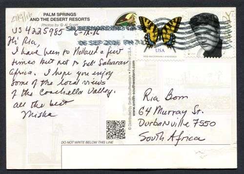 USA - Modern Used Post Card