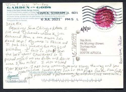 USA - Modern Used Post Card
