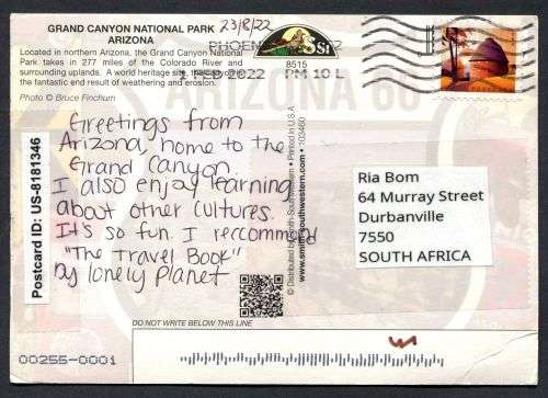 USA - Modern Used Post Card