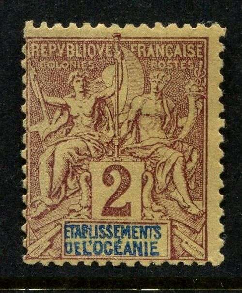 French Oceanic Settlements - 1892 - MM