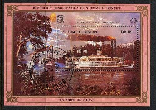 St. Thomas and Prince - Miniature Sheet - 1984 - Used(CTO)