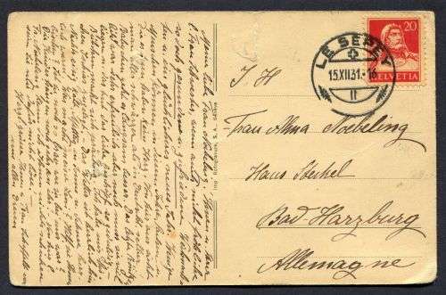 Switzerland - Post Card
