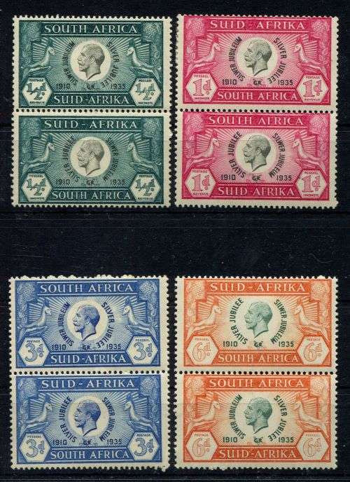 Union of SA - Set of 4 Pairs - 1935 - MM