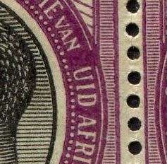 Union of SA - Missing `Z` - 1913 - MNH