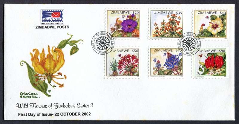 Zimbabwe - FDC - 2002 - Some Light Toning on Envelope