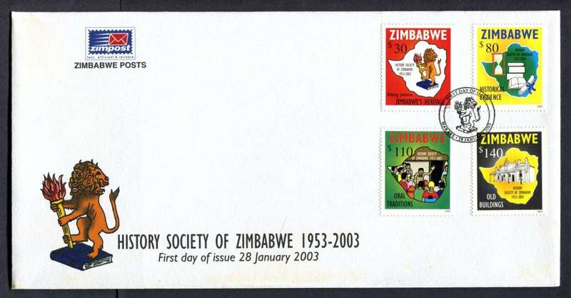 Zimbabwe - FDC - 2003 - Some Light Toning on Envelope