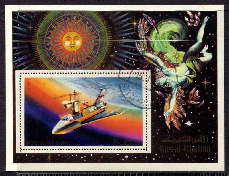 Ras Al Khaima - Space - Miniature Sheet - Used(CTO)