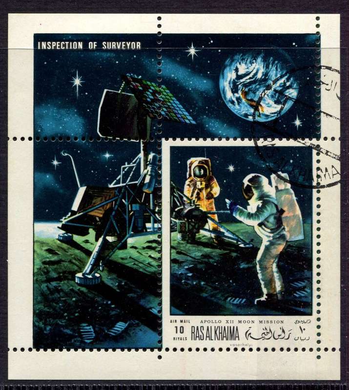 Ras Al Khaima - Space - Miniature Sheet - Used(CTO)