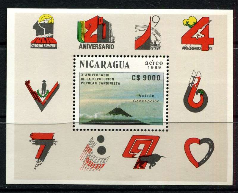 Nicaragua - Miniature Sheet - 1989 - MNH