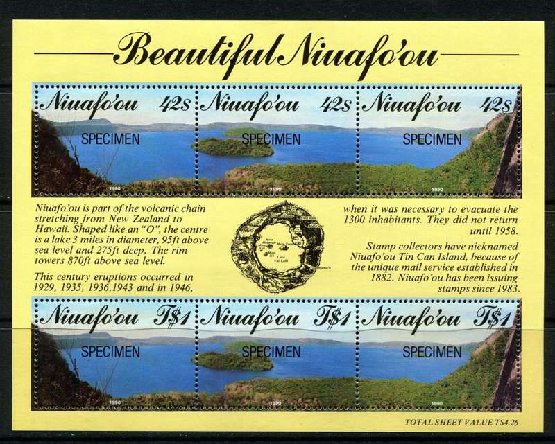 Niuafo`ou - Miniature Sheet - Specimen - 1990 - MNH