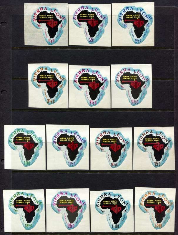 Sierra Leone - Set of 14 Depicting a West African Country - 1968 - MNH