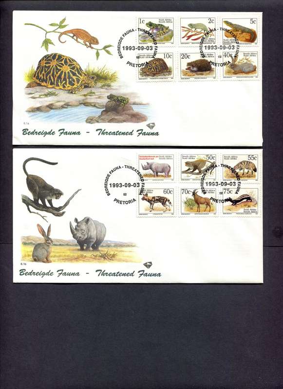 RSA - Set of 3 FDC`s 6.1a,b,c - 1993