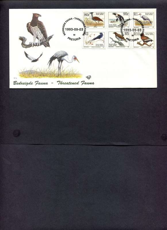 RSA - Set of 3 FDC`s 6.1a,b,c - 1993