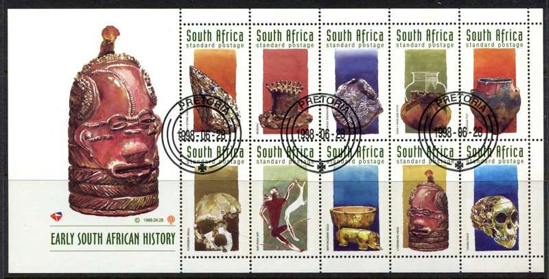 RSA - Sheet of 10 - 1998 - Used(CTO)