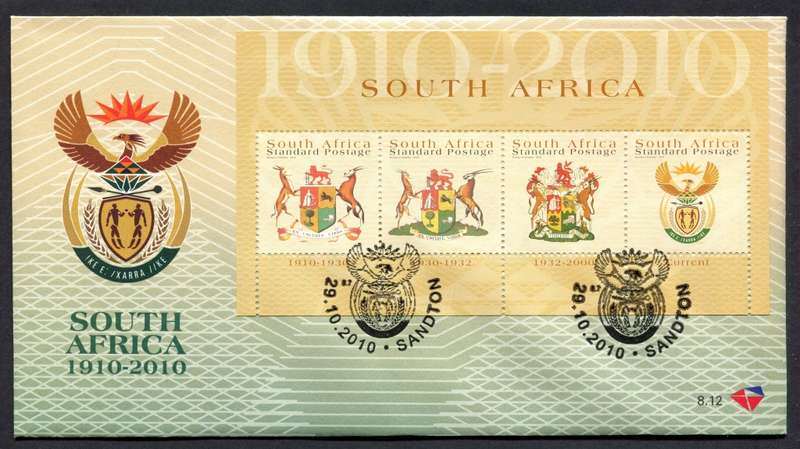 RSA - Miniature Sheet FDC 8.12 - 2010