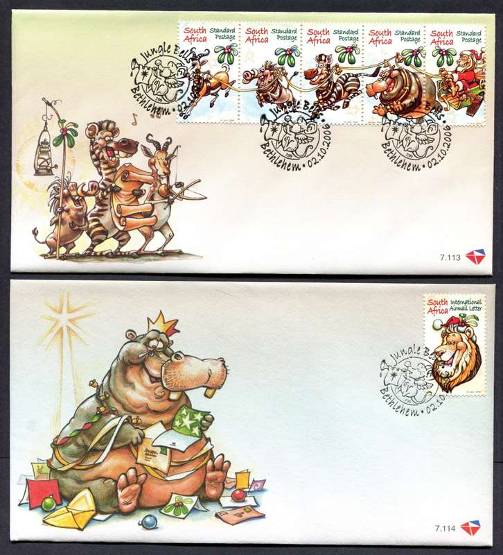 RSA - Set of 2 FDC`s 7.113 + 7.114 - 2006