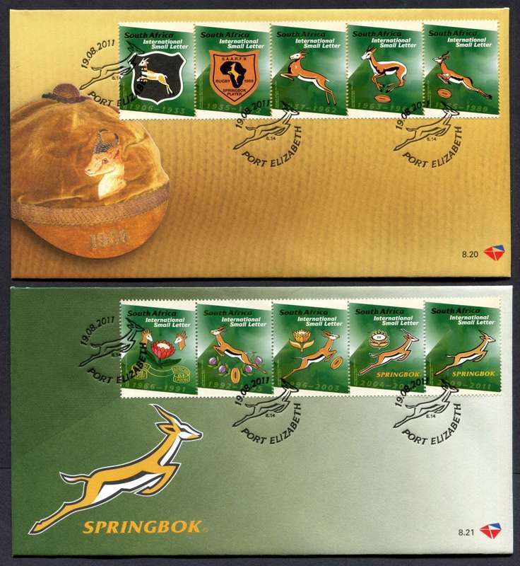 RSA - Set of 2 FDC`s 8.20 + 8.21 - 2011