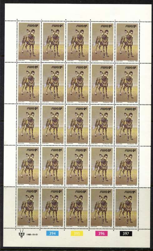 SWA - 10 Sheets of 25 - 1980 - MNH