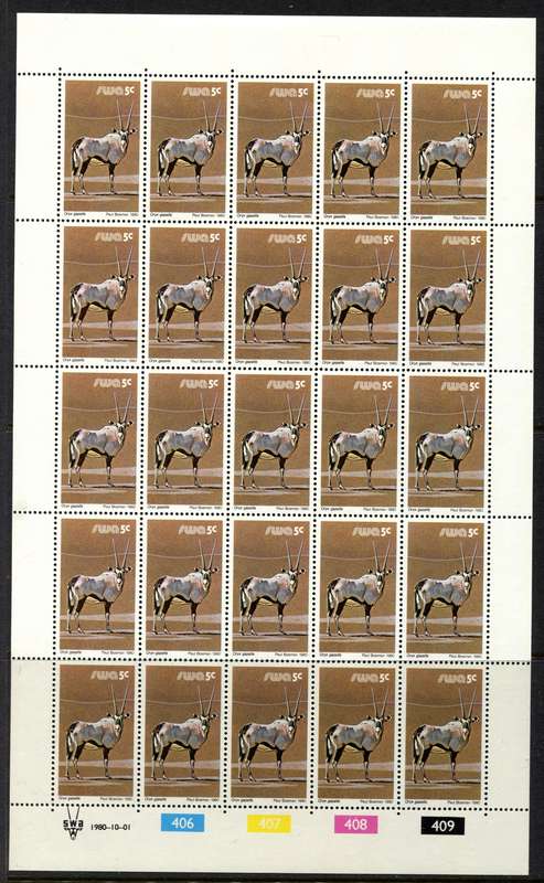 SWA - 10 Sheets of 25 - 1980 - MNH