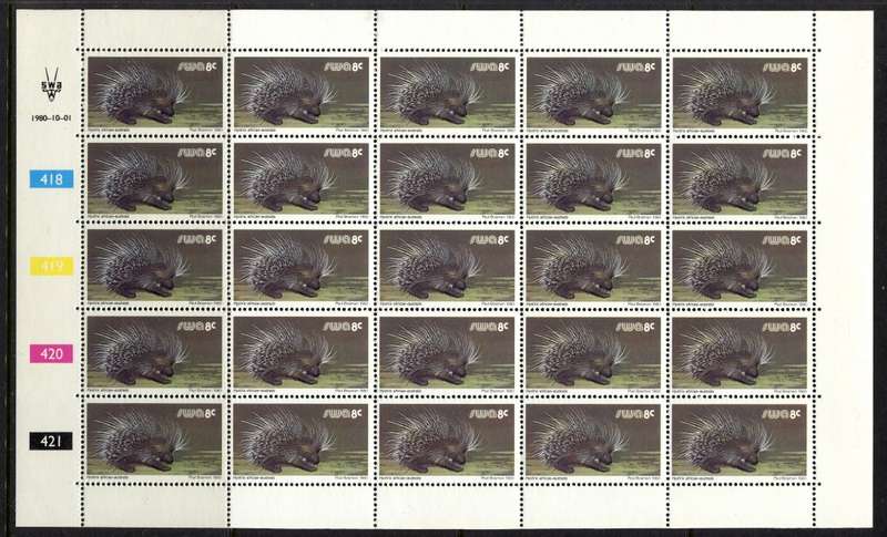 SWA - 10 Sheets of 25 - 1980 - MNH