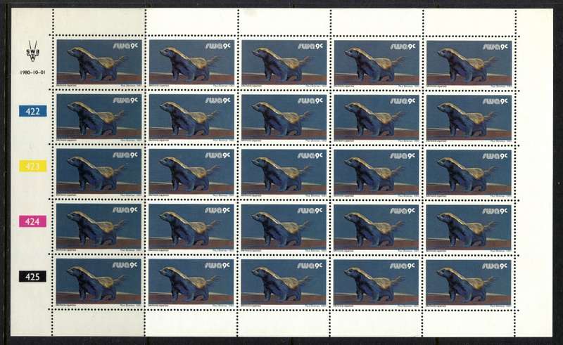 SWA - 10 Sheets of 25 - 1980 - MNH