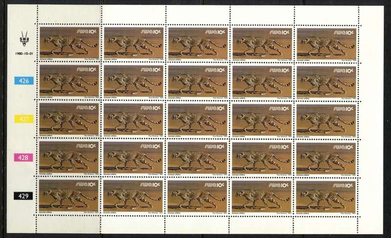 SWA - 10 Sheets of 25 - 1980 - MNH