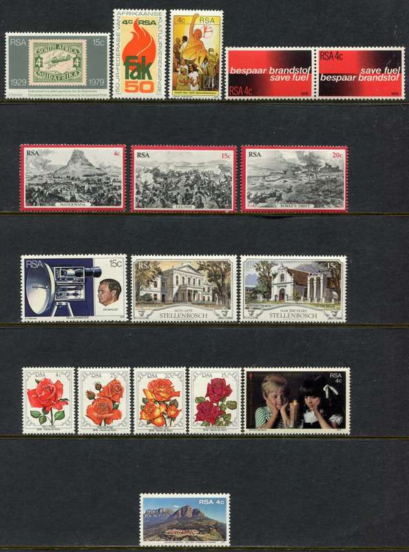 RSA - 17 Stamps of 1979 - MNH