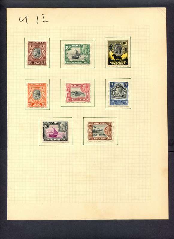 KUT - 8 Stamps Mounted (Hinged) On Album Page