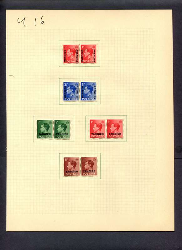 Morocco Agencies - 10 Stamps Mounted (Hinged) On Album Page