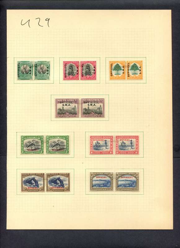 SWA - 16 Stamps Mounted (Hinged) On Album Page