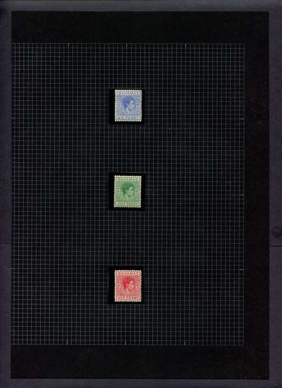 Bahamas - 3 Stamps Mounted (Hinged) On Album Page