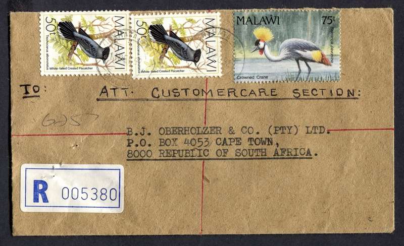 Malawi - Registered Cover