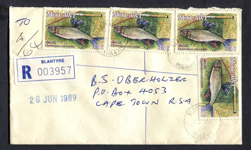 Malawi - Registered Cover