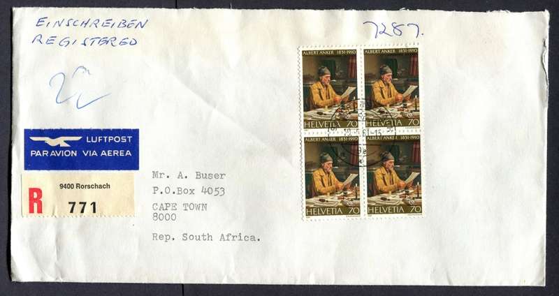 Switzerland - Registered Cover