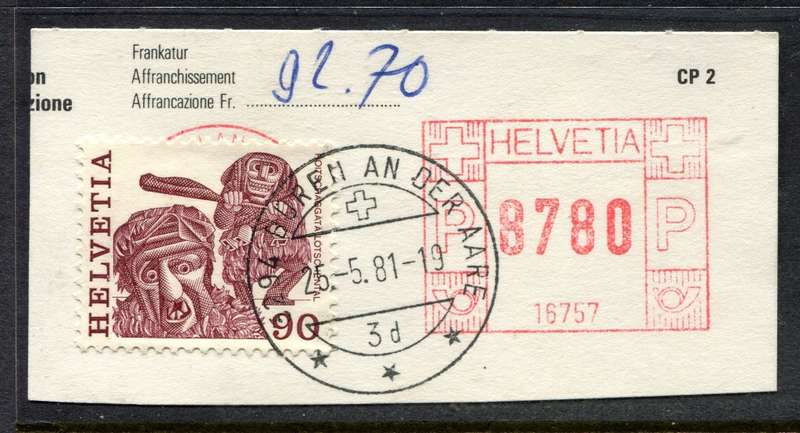 Switzerland - Used on Piece
