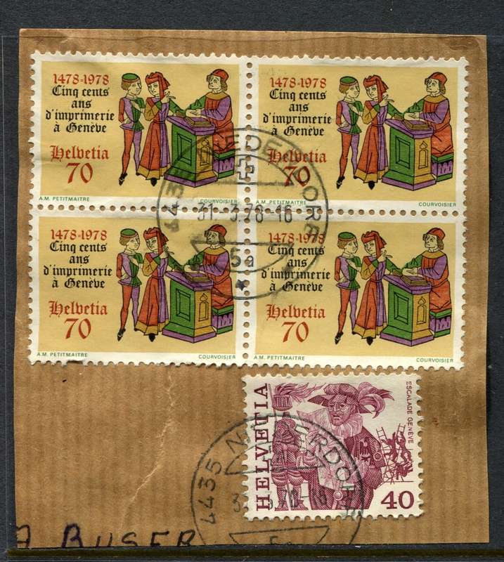 Switzerland - Used on Piece